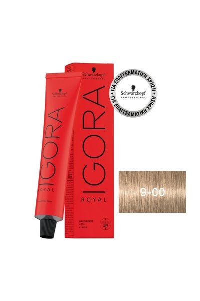 Schwarzkopf IGORA ROYAL 9-00 Πολύ Ανοιχτό Έντονο Ξανθό 60 ml
