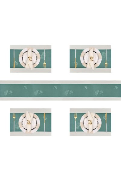 Generic Elegant Placemats with Matching Table Runner,Washable Durable Plastic...