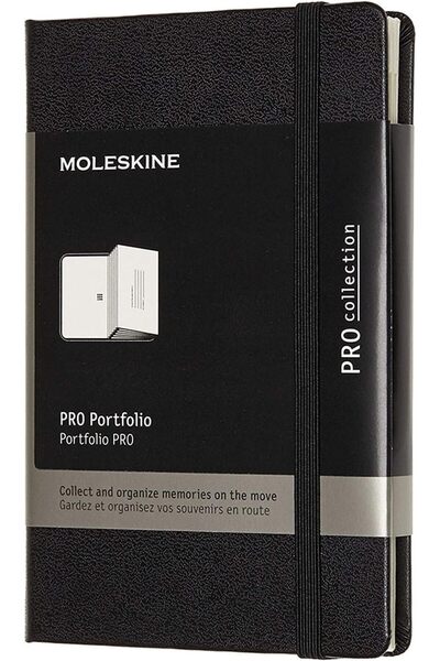 Generic PRO Portfolio, Hard Cover, Pocket (3.5" x 5.5") Black