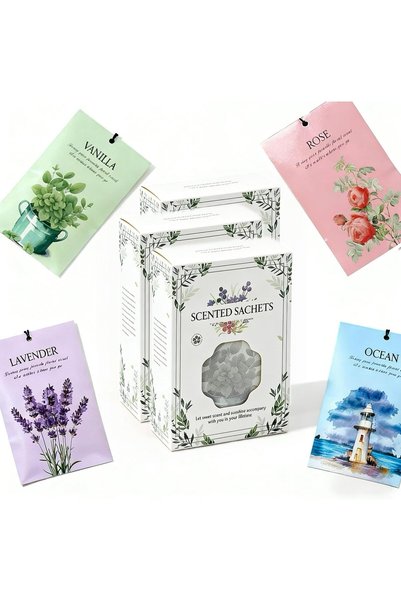Generic أكياس معطرة برائحة الورد واللافندر والفانيليا من أوشن، 3 علب/12 قطعة ...
