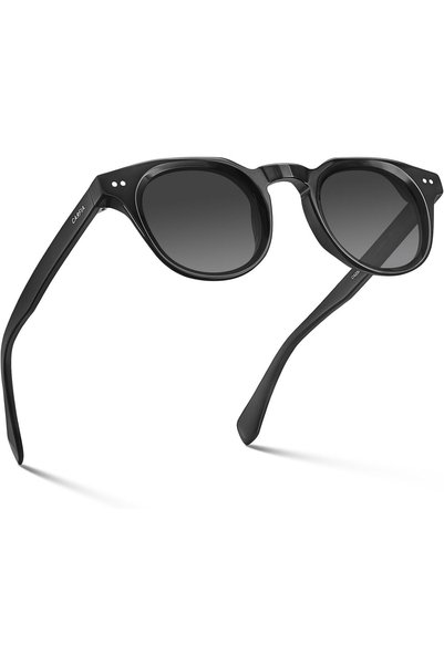 Generic Retro Polarized Sunglasses for Men Women UV400 Protection Acetate Sma...