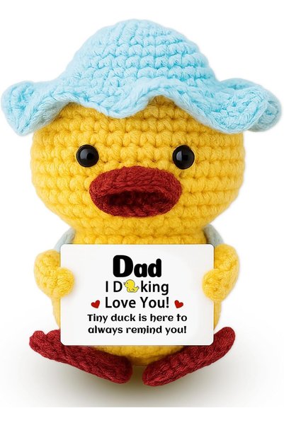 Generic Handmade Crochet Duck Gift,Suitable for Dad from Daughter or Son Funn...