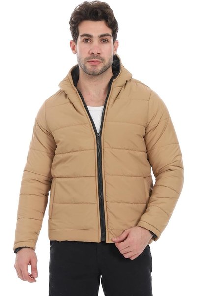 Generic Mens Plain Zipped Hooded Jacket Jacket