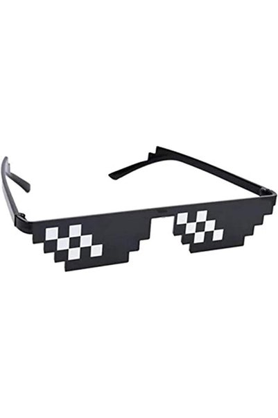 Generic 8 Bits Mosaic Pixel Sunglasses Men and Women