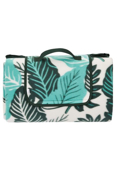 Generic Picnic Blanket With Waterproof Backing, Multi-Coloured Leaf Design, 2...
