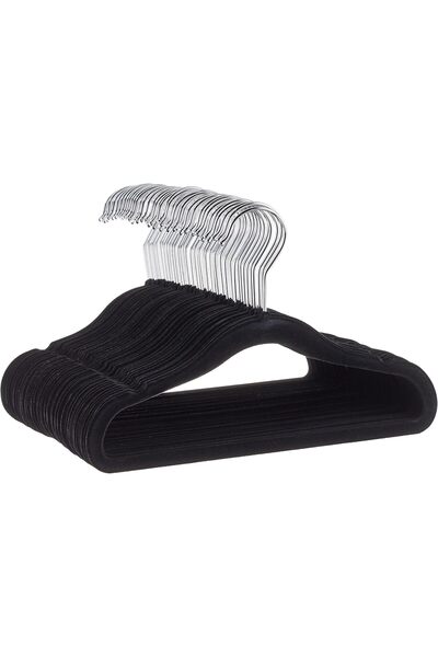 Generic Kids Space Saving Velvet Non-Slip Clothes Hangers with Shoulder Notch...