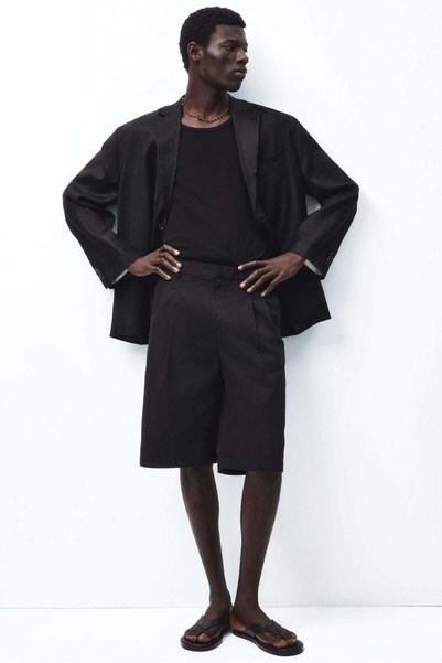 H&M توب فيست مضلع بقصة ضيقة Slim Fit