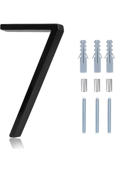 Generic 12.7cm House Numbers for Outside Metal Home Number Sign Plaques Black...