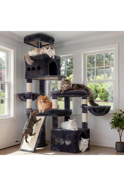Generic Cat Tree, 72.4-Inch Anti-Tip Cat Tower for Large Cats, All-in-One Cat...