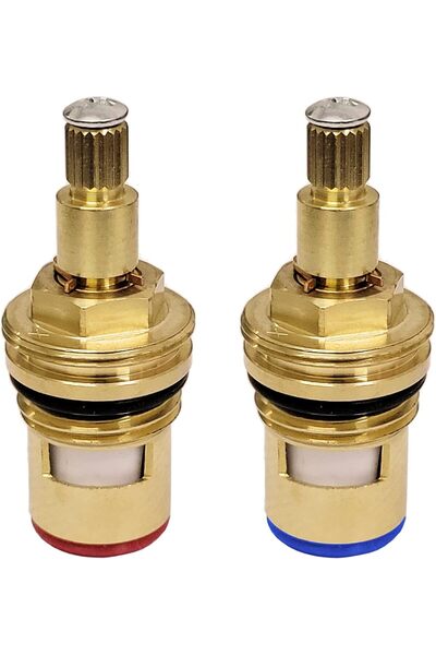 Generic Tap Valves Replacement Brass Ceramic Disc Insert Gland Cartridge Cold...