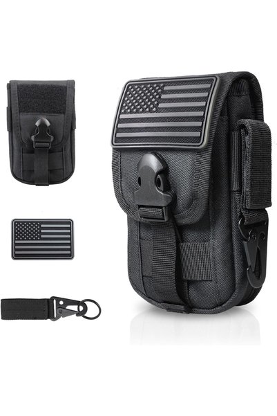 Generic Tactical Phone Pouch Molle,Smartphone Holster Bag EDC Utility Cellpho...