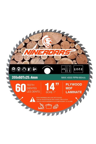 Generic 14 Inch 60T Carbide Saw Blade for Wood and Hardwood