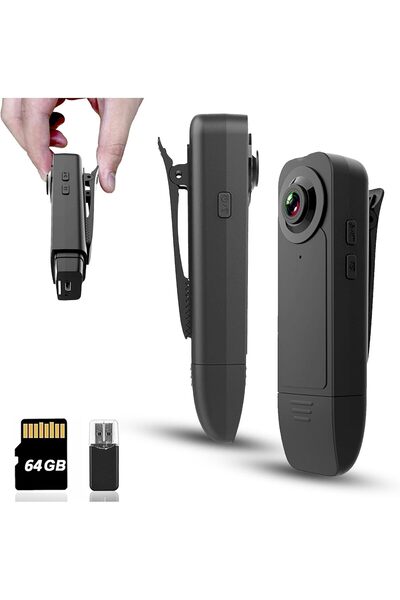 Generic Mini Body Camera with Audio & Video Recording - Small POV Cam 1080P w...