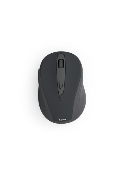 Hama WM-400 Wireless Mouse, Ergon., Optical, 6 Buttons, W/O Click Noise, Black
