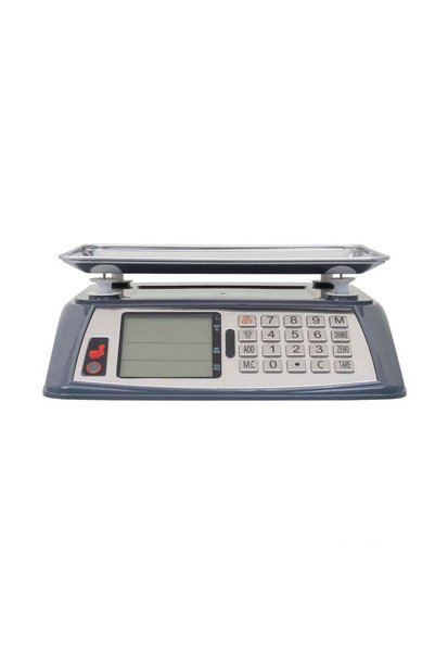 FOXMAG24 Digital electronic scale, 40 kg, 33x34 cm platform, LCD, Black