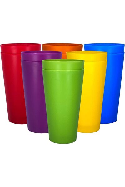 Generic Hammered Style 15-ounce/430ml Acrylic Glasses Plastic Tumbler, Set of...