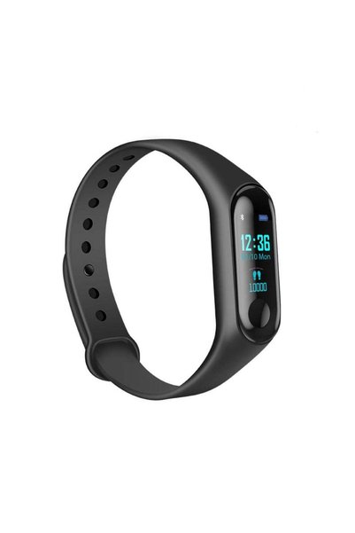 FOXMAG24 Brățară inteligentă de fitness M3, Tensiune arterială, Ritm cardiac,...