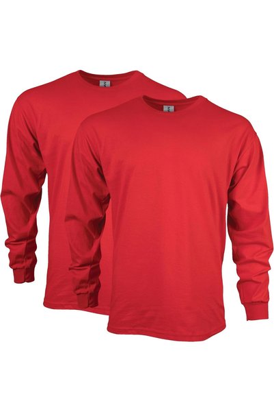 Generic mens Ultra Cotton Long Sleeve T-shirt, Style G2400, Multipack T-Shirt...