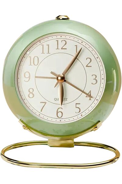 Generic 4.5" Analog Alarm Clock,Small Retro Desk Clock Battery Operated,Slien...