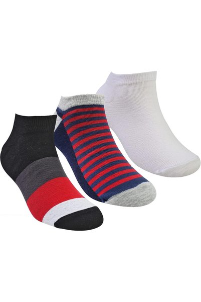 Generic Boys Lycra Ankle Socks (pack of 3)