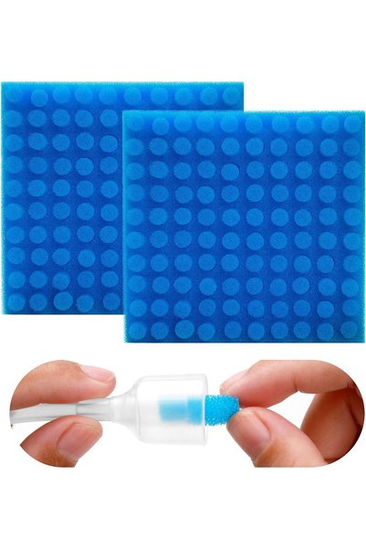 Generic عبوة تحتوي على 200 قطعة من إسفنجات التنظيف عالية الجودة لشفاط الأنف، ...