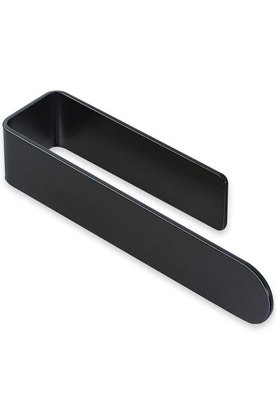 Generic Brand Suport de prosoape pentru baie din oțel inoxidabil negru 23 cm