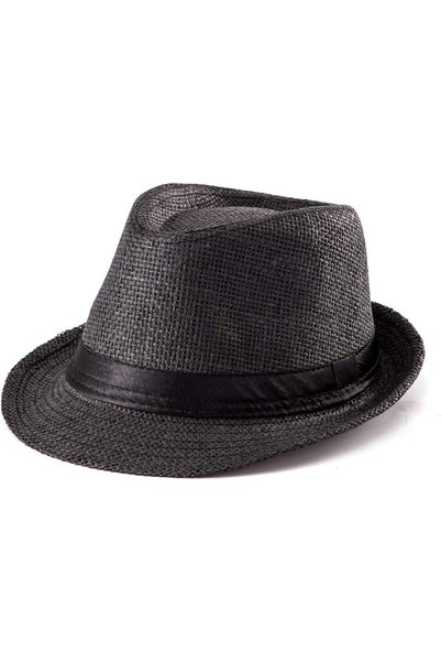 Generic Straw Fedora Hat Mens Fedora Hats for Men Trilby Hat Sun Hat Panama H...