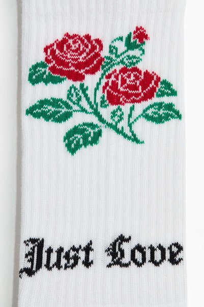 H&M 3-pack motif-detail socks