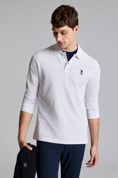 U.S. Polo Assn. Men's White Basic Sweatshirt 50329450-Vr013