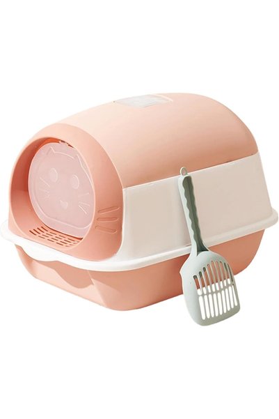 Generic Fully Enclosed Detachable cat Litter Basin with Litter Cleaning Scoop