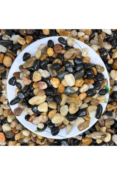 Generic Natural Decorative River Stone (3 Kg, 1.5cm - 3.5cm) | Mix Stones Per...