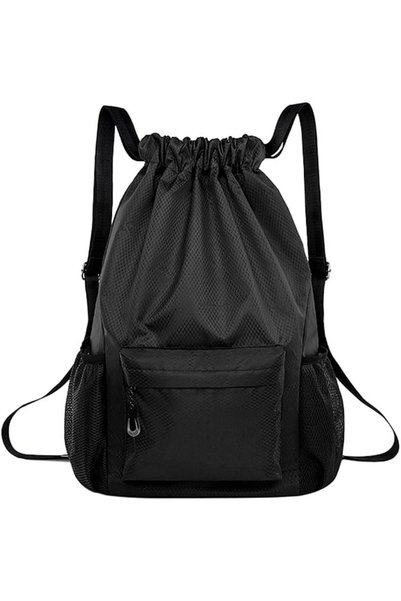 Generic Drawstring Backpack Water Resistant, Lightweight String Backpack with...