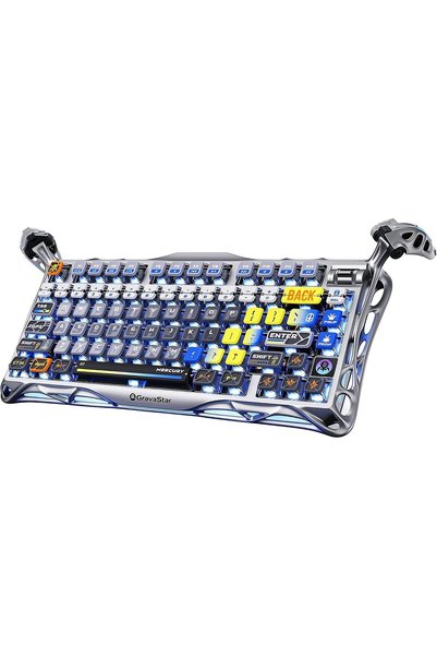Generic لوحة مفاتيح ألعاب ميكانيكية لاسلكية Mercury K1 Pro بنسبة 75%، لوحة مف...