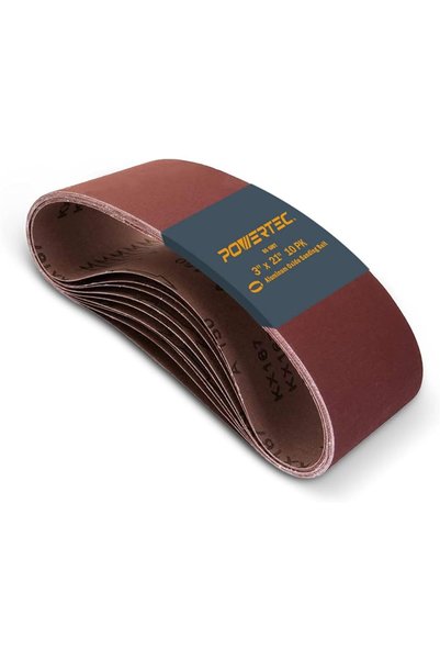 Generic 110430 3 × أحزمة صنفرة بعرض 21 بوصة |   حزام صنفرة أكسيد الألومنيوم ب...