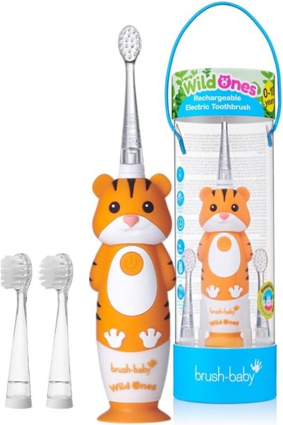 Generic WildOnes Kids Electric Rechargeable Toothbrush, 1 Handle, Brush Head,...