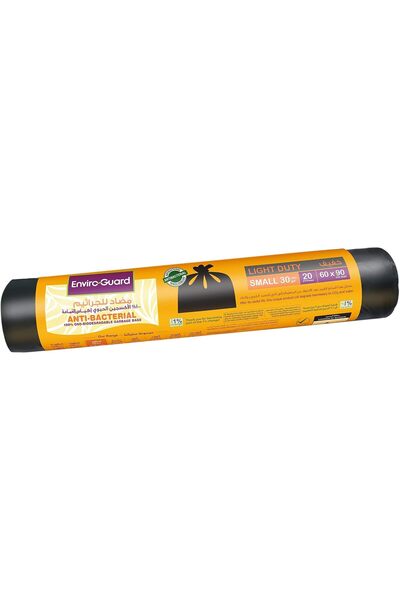 Generic Garbage Bags 20-Pieces, 60 cm x 90 cm Size, Black
