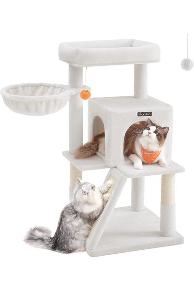 Generic Cat Tree Tower, Widened Perch for Large Cats, Cream White PCT051T01V1