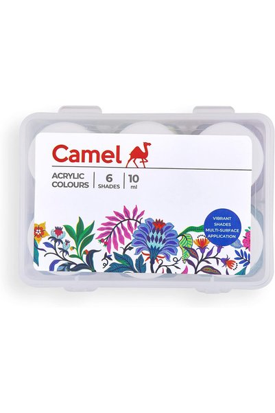 Generic ألوان أكريليك من كاميل فابريكا، عبوة 10 مل × 6 ألوان.