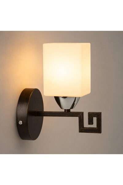GOLD MARKET Aplica 1 x Sursa Luminoasa E27, Metal + Sticla, 60 W, 18 x 21 cm,...