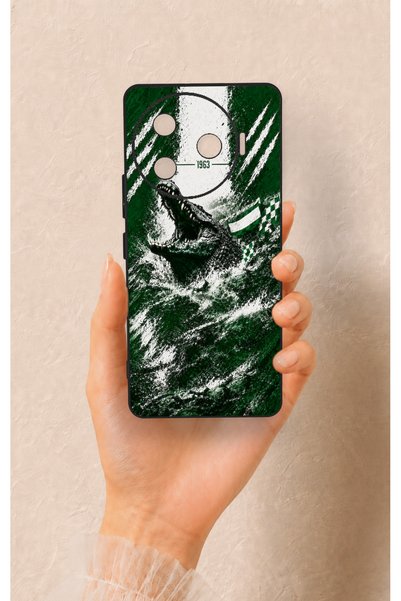 Vip Case غطاء سيليكون بتصميم بنقشة جلد التمساح باللون الأخضر، متوافق مع هاتف ...