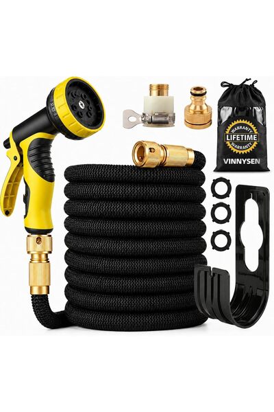 Generic Garden Hose 50 FT, Expandable Garden Hose with 9 Spray Pattern Nozzle...
