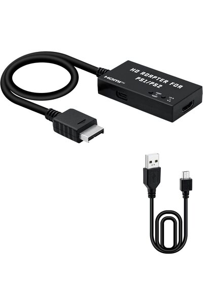 Mcbazel محول PS2 إلى HDMI، متوافق مع PS1/PS2، يدعم دقة 480p/720p وتبديل نسبة ...