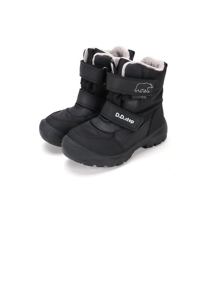 D.D.step GHETE pentru copii, Aqua-Tex captusite, Black, P081-62428D