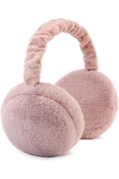 Generic Earmuffs Women Winter Black Ear Muffs Foldable Fluffy White Ear Warme...