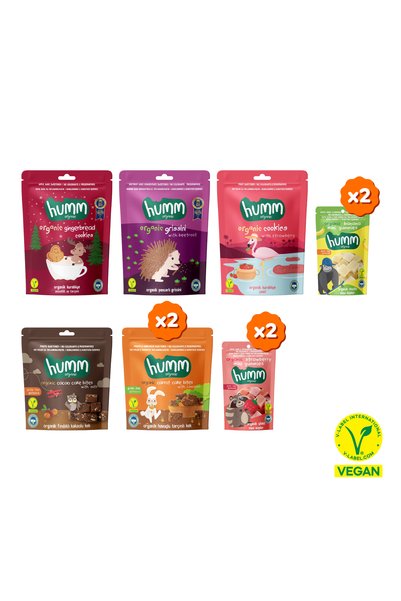 Humm Organic Organik Tatlı & Tuzlu Mola Paketi - 10 adet (7 çeşit)