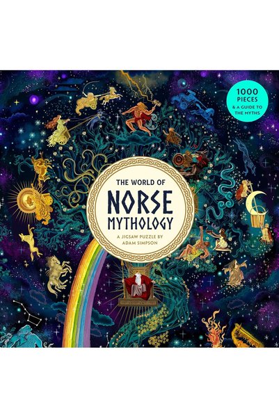 Generic The World of Norse Mythology a 1000-Piece Jigsaw Puzzle: By Adam Simpson
