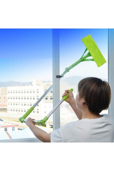 Generic Window Cleaning Brush Mop 2 In 1 U Shape Retractable Foldable Handle ...