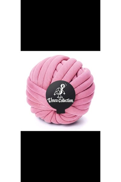 UMRA collection خيط مارشميلو، لون وردي، 550 جرام، خيط للحياكة اليدوية.