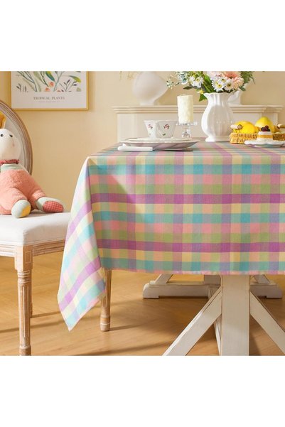 Generic Gingham Tablecloth, Purple, 60"x106", 8-10 Seats | Checkered buffalo ...