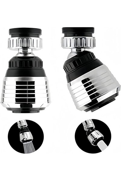 Generic 2PCS 360 Degree Swivel Faucet Aerator Deluxe Water Saving Faucet Spra...